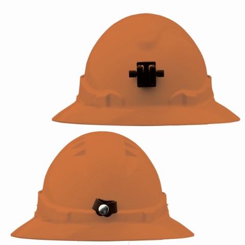 PROCHOICE V6 HARD HAT VENT FULL BRIM LAMP BRACK RATCHET HARN - ORANGE